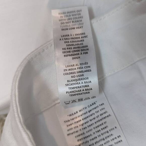 Good American Skinny Ankle Jeans White 15 - Picture 7 of 12